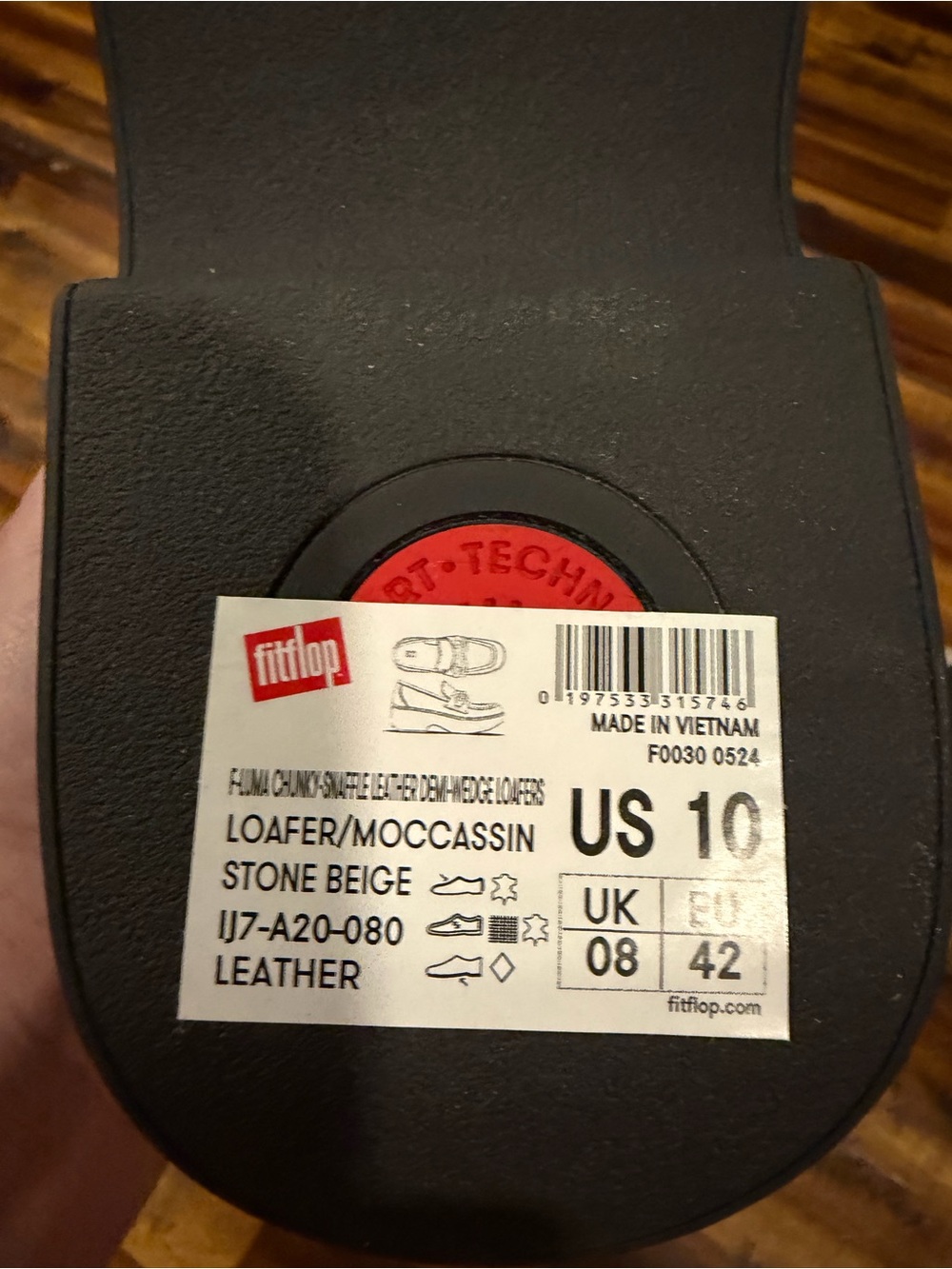 Fitflop F-Luma Chunky-Snaffle Leather Demi-Wedge Loafers - Picture 5 of 6